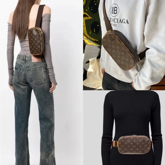 âSOLDâAuthentic Louis Vuitton monogram Gange belt bag - Picture 5 of 16